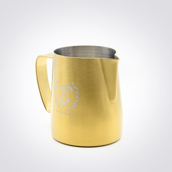 باريستا سبیس - ابريق حلیب 350 مل - ذهبي ترابي