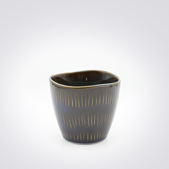 OTTA - Ceramic Cup - Sansa Bent - Blue Black - 170 ml